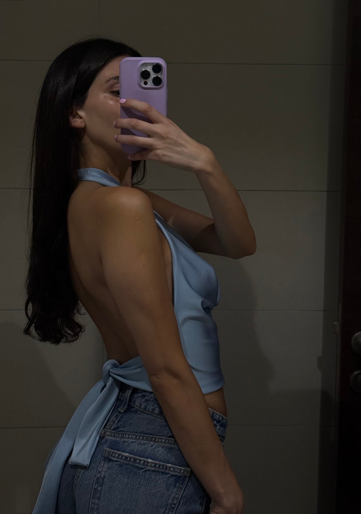 08.2 Top Drapeado Celeste